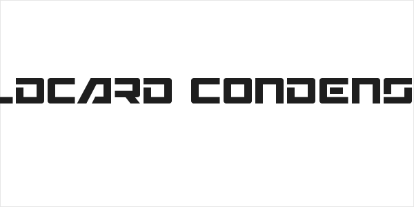 Wildcard Condensed Logo