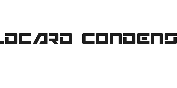 Wildcard Condensed Logo
