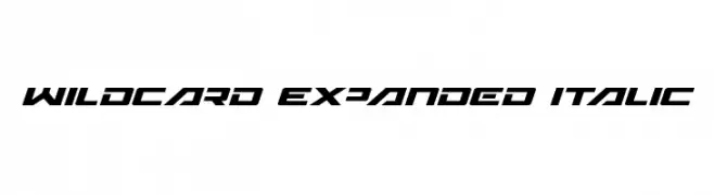 Wildcard Expanded Italic  baixar fontes gratis