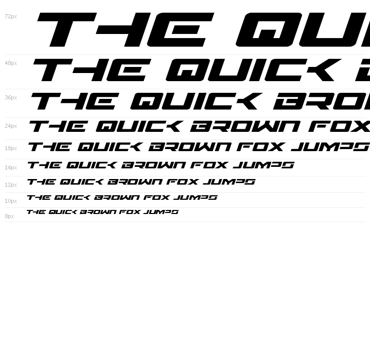 Wildcard Expanded Italic Waterfall