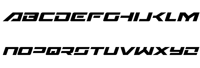 Wildcard Expanded Italic Font LOWERCASE