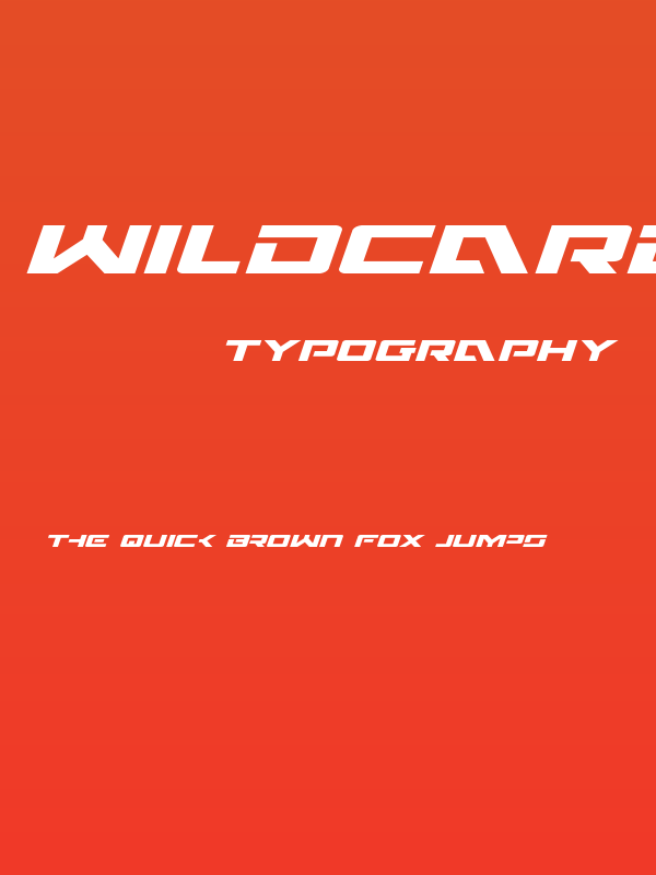 Wildcard Expanded Italic Poster