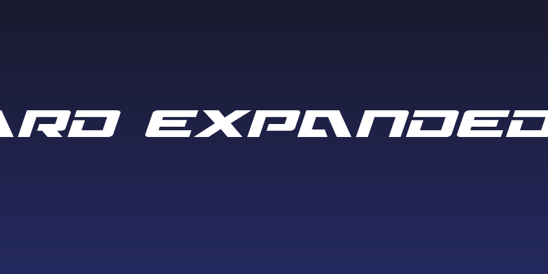 Wildcard Expanded Italic Social Header