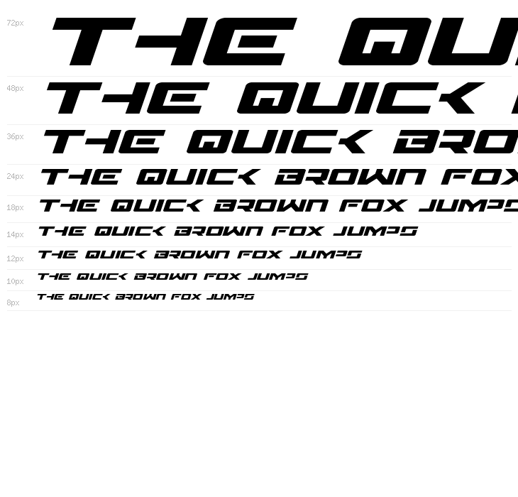 Wildcard Expanded Italic Waterfall