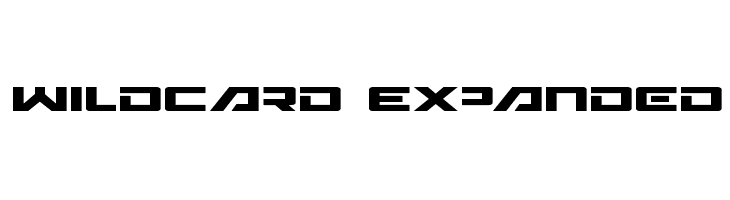 Wildcard Expanded Font