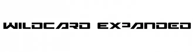 Wildcard Expanded  les polices de caractères gratuit tlcharger