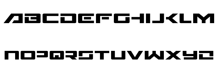 Wildcard Expanded Font LOWERCASE