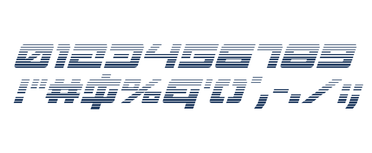 Wildcard Gradient Italic Other Characters