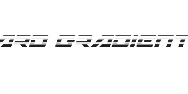 Wildcard Gradient Italic Logo