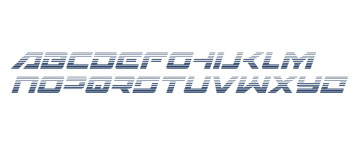 Wildcard Gradient Italic Lowercase