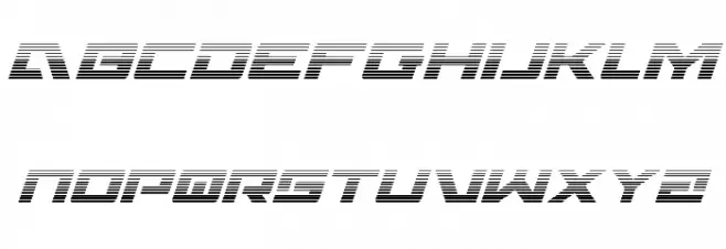 Wildcard Gradient Italic Caratteri MAIUSCOLE