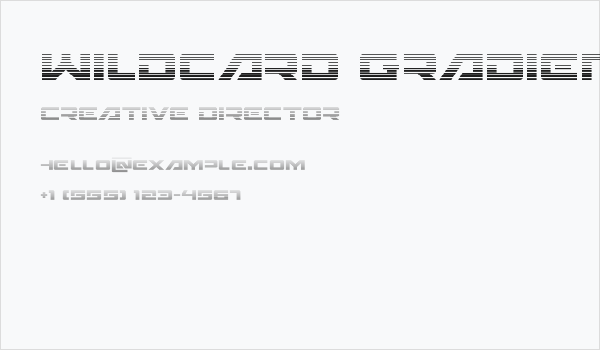 Wildcard Gradient Business Card