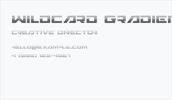 Wildcard Gradient Business Card