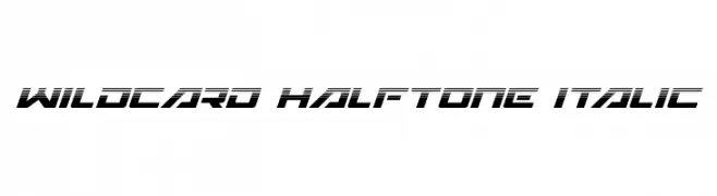 Wildcard Halftone Italic  免费字体下载