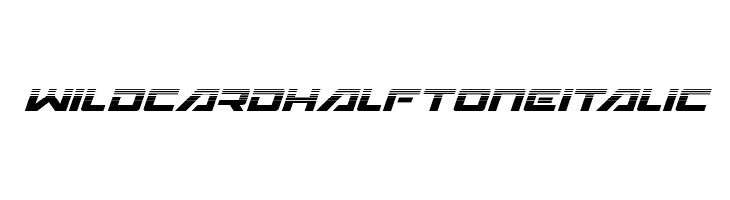 Wildcard Halftone Italic  Скачать бесплатные шрифты