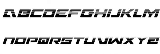 Wildcard Halftone Italic Polices MAJUSCULES