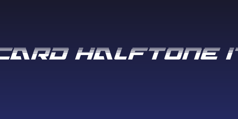 Wildcard Halftone Italic Social Header