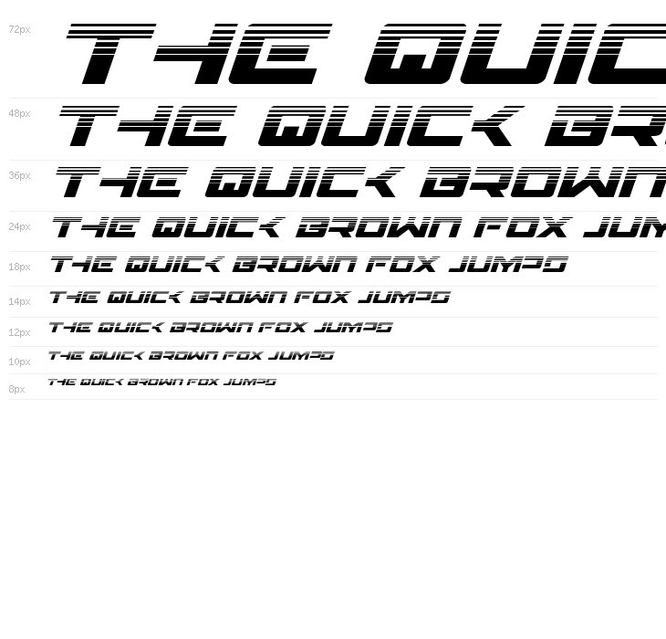 Wildcard Halftone Italic Waterfall