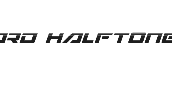 Wildcard Halftone Italic Logo