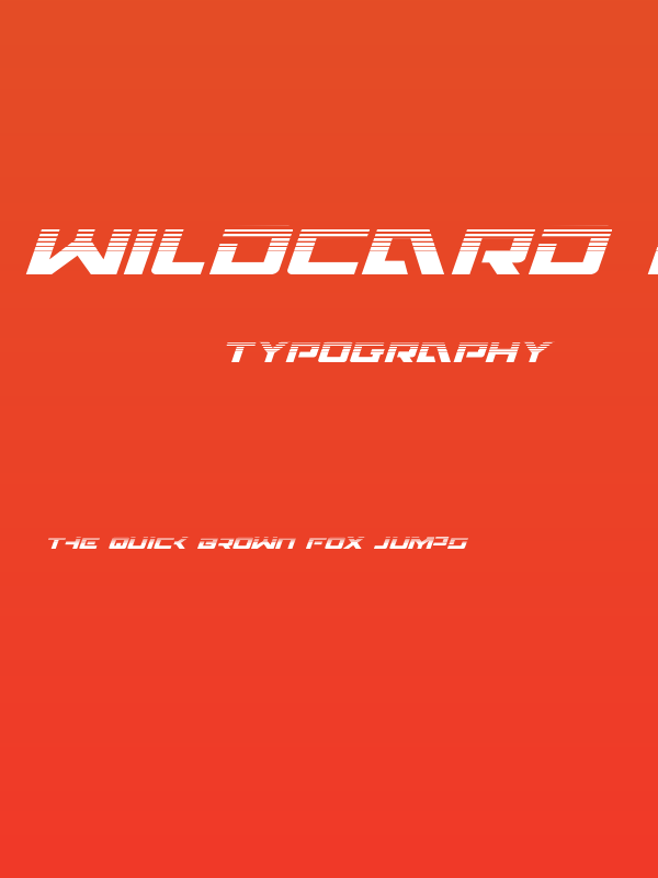 Wildcard Halftone Italic Poster