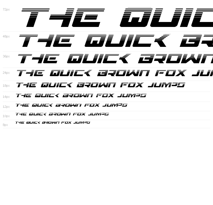 Wildcard Halftone Italic Waterfall