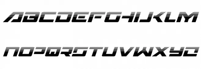 Wildcard Halftone Italic 字体 小写