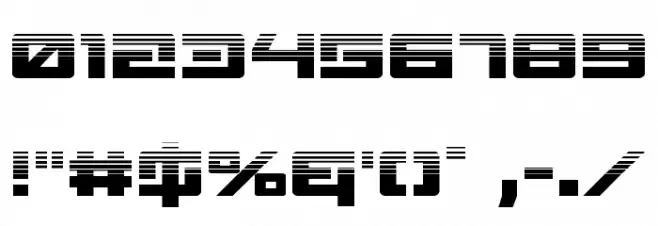 Wildcard Halftone Font OTHER CHARS