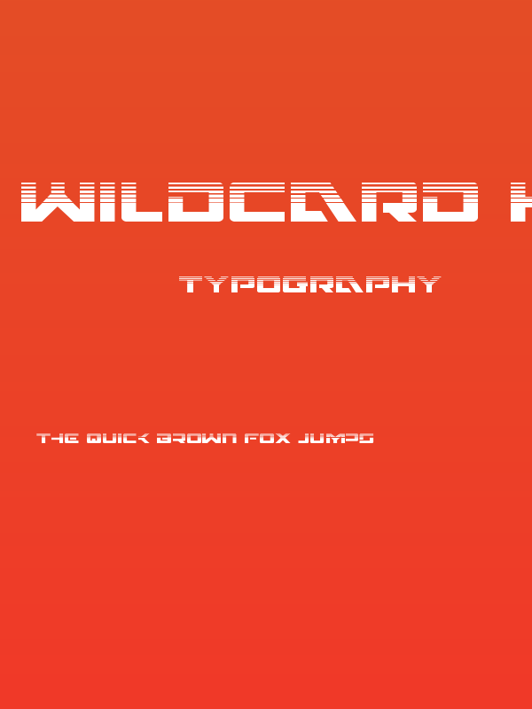 Wildcard Halftone Poster