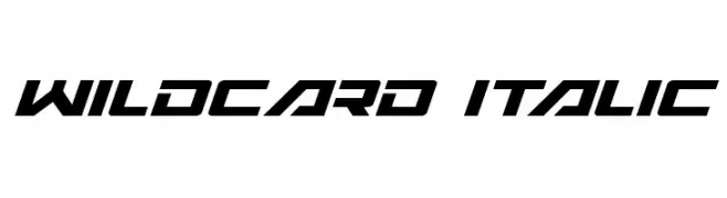 Wildcard Italic  免费字体下载