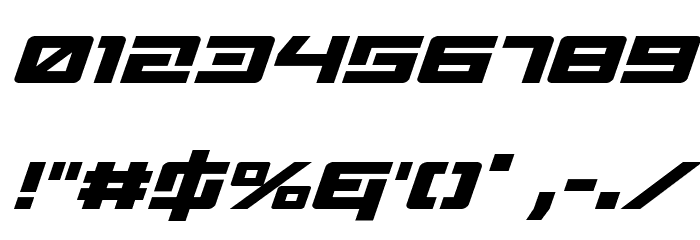 Wildcard Italic Font OTHER CHARS