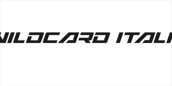 Wildcard Italic Logo