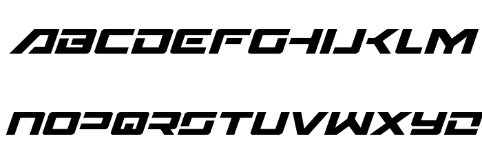 Wildcard Italic Font LOWERCASE