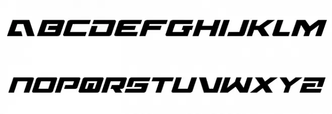 Wildcard Italic フォント 大文字