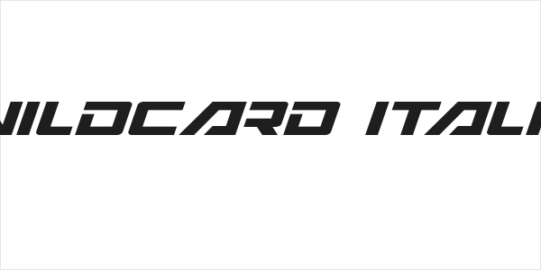 Wildcard Italic Logo