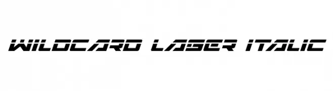 Wildcard Laser Italic  Descarca Fonturi Gratis