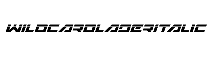 Wildcard Laser Italic  नि: शुल्क फ़ॉन्ट्स डाउनलोड