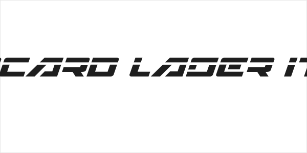 Wildcard Laser Italic Logo
