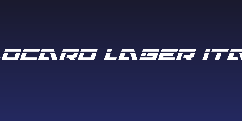 Wildcard Laser Italic Social Header