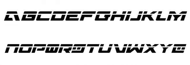 Wildcard Laser Italic خط أحرف كبيرة
