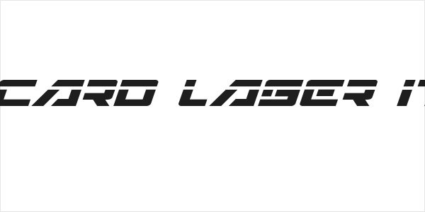 Wildcard Laser Italic Logo