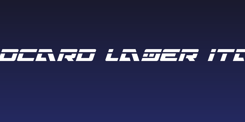 Wildcard Laser Italic Social Header