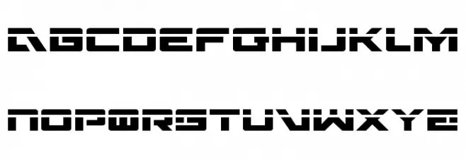 Wildcard Laser Font Litere mari