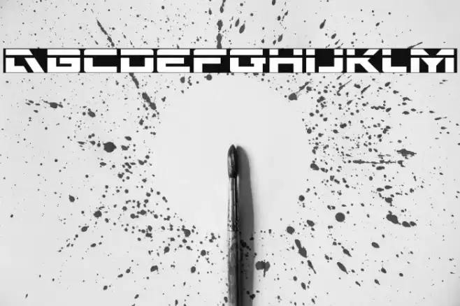 Wildcard Laser Font examples