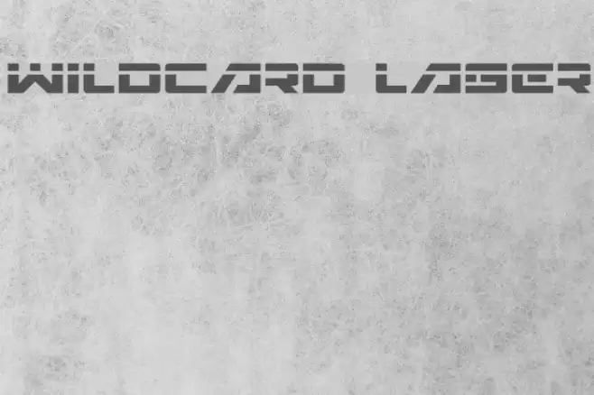 Wildcard Laser Font examples