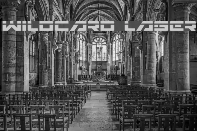 Wildcard Laser Font examples