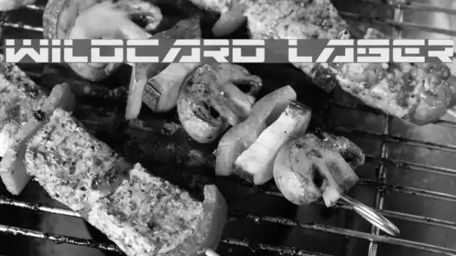 Wildcard Laser Font examples