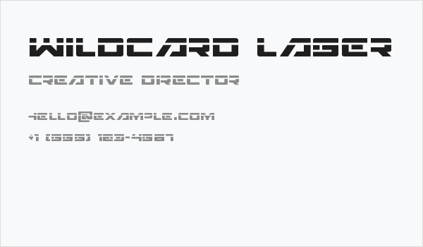 Wildcard Laser Business Card