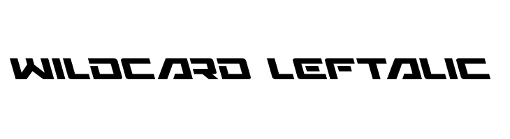 Wildcard Leftalic  नि: शुल्क फ़ॉन्ट्स डाउनलोड