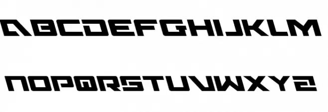 Wildcard Leftalic Font Litere mari