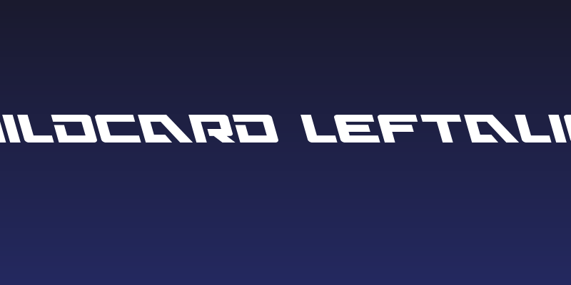 Wildcard Leftalic Social Header